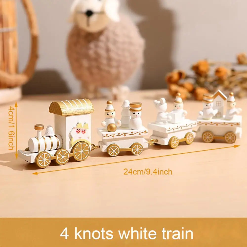 Little Train Wooden Christmas Decorations for Home 2024 Xmas Decor Christmas New Year 2024 Christmas Ornaments Christmas Noel