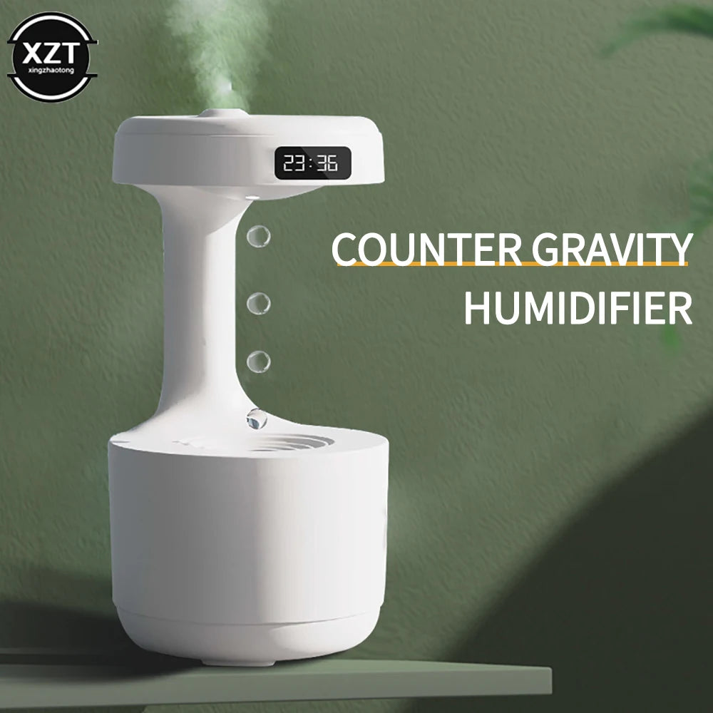 Anti Gravity USB Air Humidifier Ultrasonic Air Purifier 800ML Levitating Water Drops Mist Maker Fogger Perfume Aromatherapy